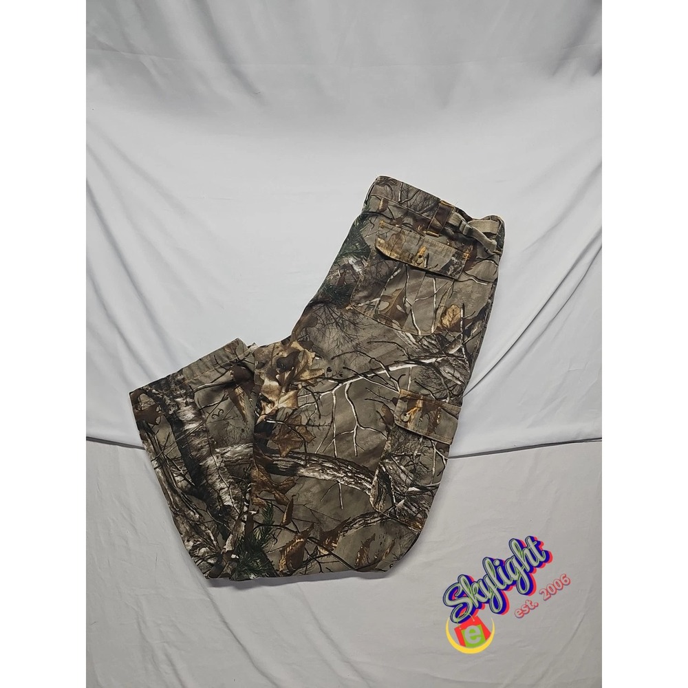 Browning Mens Camo‎ Cargo Cotton Blend Odorsmart Realtree Pants 44x33 Xxl
